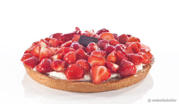 Aardbeien slof taart