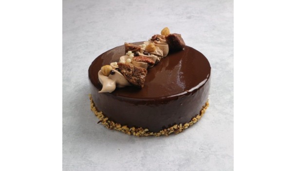 Melkchocolademoussetaartje