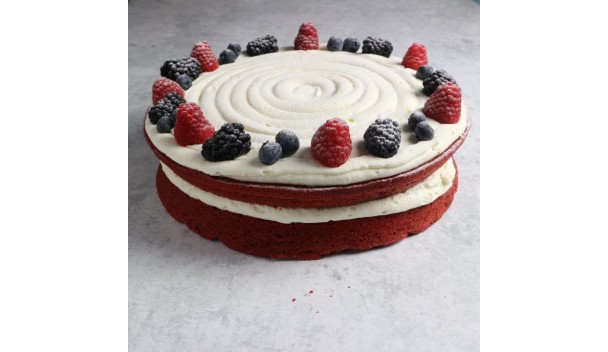 Red velvet taart