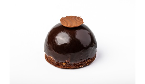 Melkchocolademousse brownie gebakje