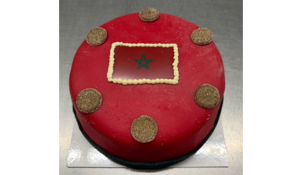 Marokko voetbal taartje